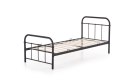 HALMAR łóżko pojedyncze LINDA 90x200 czarne - stal malowana proszkowo, do materaca 90 x 200 cm HALMAR łóżko pojedyncze LINDA 90x200 czarne - stal malowana proszkowo, do materaca 90 x 200 cm