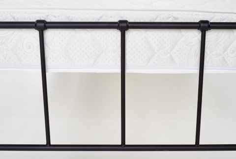 HALMAR łóżko pojedyncze LINDA 90x200 czarne - stal malowana proszkowo, do materaca 90 x 200 cm HALMAR łóżko pojedyncze LINDA 90x200 czarne - stal malowana proszkowo, do materaca 90 x 200 cm