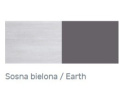 Meblar NEXT System NX13 - Sosna bielona / Earth biurko młodzieżowe Meblar NEXT System NX13 - Sosna bielona / Earth biurko młodzieżowe