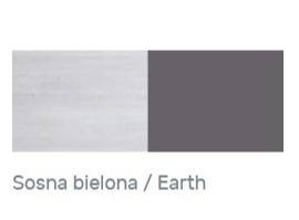 Meblar NEXT System NX13 - Sosna bielona / Earth biurko młodzieżowe Meblar NEXT System NX13 - Sosna bielona / Earth biurko młodzieżowe