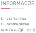 PÓŁKA WISZĄCA ZAMYKANA MŁODZIEŻOWA NEXT System NX14 Meblar - Sosna bielona / Earth szara NAD BIURKO KOMODĘ DO POKOJU NASTOLATKA