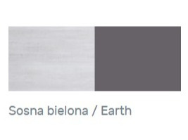 Meblar NEXT System NX19 - Sosna bielona / Earth - Łóżko młodzieżowe z szufladą 95/210 Meblar NEXT System NX19 - Sosna bielona / Earth - Łóżko młodzieżowe z szufladą 95/210