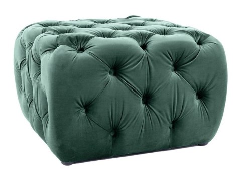 PUF SOPHIA VELVET ZIELONA BLUVEL 78 - tapicerowana aksamitna pufa, prostokątne siedzisko, pikowana, do salonu PUF SOPHIA VELVET ZIELONA BLUVEL 78 - tapicerowana aksamitna pufa, prostokątne siedzisko, pikowana, do salonu