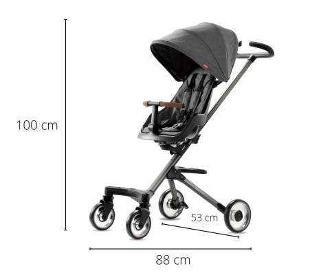 Qplay Qplay Easy Wózek Dziecięcy 3w1 Grey - wygodna, nowoczesna szara spacerówka - lekki aluminiowy stelaż, obracane siedzisko Qplay Qplay Easy Wózek Dziecięcy 3w1 Grey - wygodna, nowoczesna szara spacerówka - lekki aluminiowy stelaż, obracane siedzisko