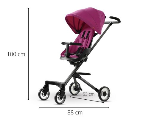Qplay Qplay Easy Wózek Dziecięcy 3w1 Pink - wygodna, nowoczesna różowa spacerówka - lekki aluminiowy stelaż, obracane siedzisko Qplay Qplay Easy Wózek Dziecięcy 3w1 Pink - wygodna, nowoczesna różowa spacerówka - lekki aluminiowy stelaż, obracane siedzisko