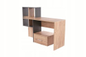 SIGNAL BIURKO B-003 DĄB WOTAN / ANTRACYT PŁYTA LAMINOWANA 150x50 z szufladą i półkami SIGNAL BIURKO B-003 DĄB WOTAN / ANTRACYT PŁYTA LAMINOWANA 150x50 z szufladą i półkami