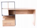 SIGNAL BIURKO B-003 DĄB WOTAN / ANTRACYT PŁYTA LAMINOWANA 150x50 z szufladą i półkami SIGNAL BIURKO B-003 DĄB WOTAN / ANTRACYT PŁYTA LAMINOWANA 150x50 z szufladą i półkami