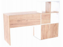 SIGNAL BIURKO B-003 DĄB WOTAN / BIAŁY MAT PŁYTA LAMINOWANA 150x50 półki, szuflada SIGNAL BIURKO B-003 DĄB WOTAN / BIAŁY MAT PŁYTA LAMINOWANA 150x50 półki, szuflada