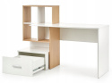 SIGNAL BIURKO B-003 DĄB WOTAN / BIAŁY MAT PŁYTA LAMINOWANA 150x50 półki, szuflada SIGNAL BIURKO B-003 DĄB WOTAN / BIAŁY MAT PŁYTA LAMINOWANA 150x50 półki, szuflada
