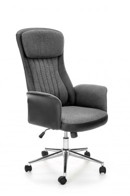 ARGENTO fotel obrotowy, grafitowy-czarny - krzesło biurowe do biurka, pracowni, gabinetu, TILT