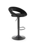 HALMAR hoker tapicerowany H102 velvet czarny stal malowana proszkowo regulowana wysokość do kuchni baru pubu HALMAR hoker tapicerowany H102 velvet czarny stal malowana proszkowo regulowana wysokość do kuchni baru pubu