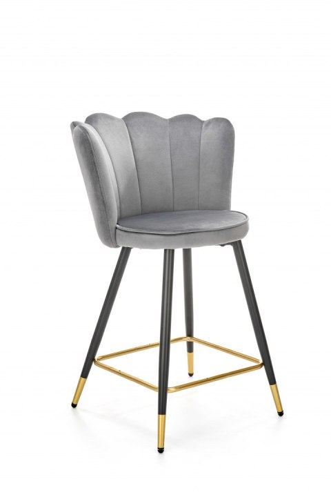 HALMAR hoker H106 tapicerka velvet popielaty podstawa stal malowana proszkowo czarno złoty HALMAR hoker H106 tapicerka velvet popielaty podstawa stal malowana proszkowo czarno złoty