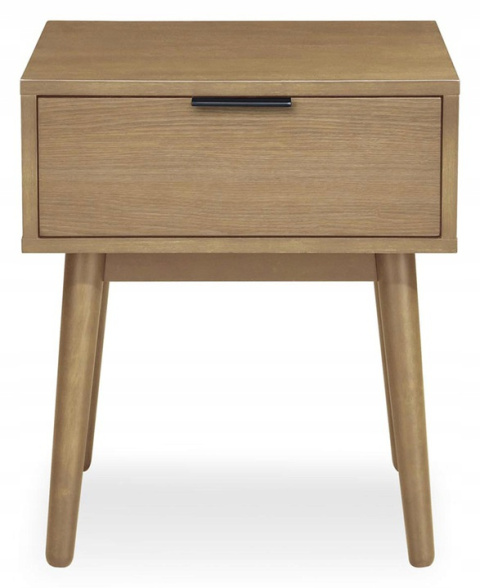 Halmar CASSINA szafka nocna Naturalny MDF + okleina naturalna, drewno lite kauczukowe Halmar CASSINA szafka nocna Naturalny MDF + okleina naturalna, drewno lite kauczukowe