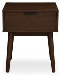 Halmar szafka nocna CASSINA orzech MDF + okleina naturalna, drewno lite kauczukowe Halmar szafka nocna CASSINA orzech MDF + okleina naturalna, drewno lite kauczukowe