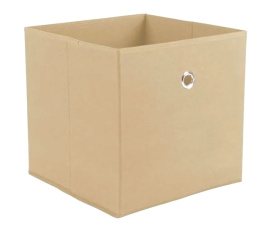 OD RĘKI Halmar WINNY szuflada beżowy składany pojemnik, kosz, na zabawki, dokumenty, bieliznę, czapki, szaliki