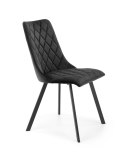 Halmar K450 krzesło do jadalni czarny tkanina velvet / stal malowana Halmar K450 krzesło do jadalni czarny tkanina velvet / stal malowana