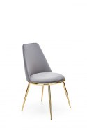 Halmar K460 krzesło do jadalni popiel, materiał: tkanina - velvet / stal Halmar K460 krzesło do jadalni popiel, materiał: tkanina - velvet / stal