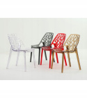 King Home Krzesło KORAL SLIM transparentne - poliwęglan można sztaplować King Home Krzesło KORAL SLIM transparentne - poliwęglan można sztaplować