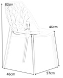 King Home Krzesło KORAL SLIM transparentne - poliwęglan można sztaplować King Home Krzesło KORAL SLIM transparentne - poliwęglan można sztaplować