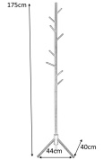 MODESTO wieszak stojący STICK czarny - drewno bukowe MODESTO wieszak stojący STICK czarny - drewno bukowe