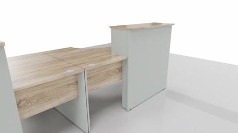 Meble Biurowe Dostawka Silver DR-100 Dąb Sonoma + Szara platyna Meble Biurowe Dostawka Silver DR-100 Dąb Sonoma + Szara platyna