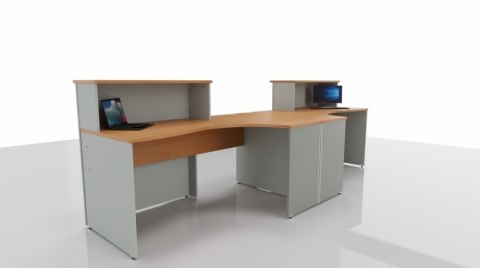 Meble Biurowe Dostawka Silver DR-100 buk bawaria + szara platyna Meble Biurowe Dostawka Silver DR-100 buk bawaria + szara platyna
