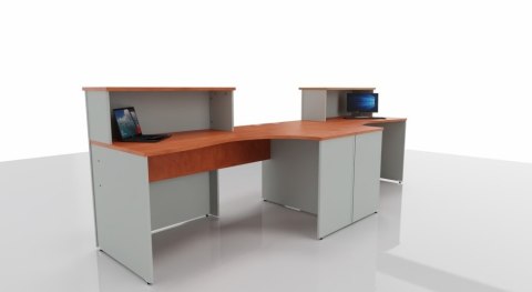 Meble Biurowe Dostawka Silver DR-100 grusza polna + szara platyna Meble Biurowe Dostawka Silver DR-100 grusza polna + szara platyna