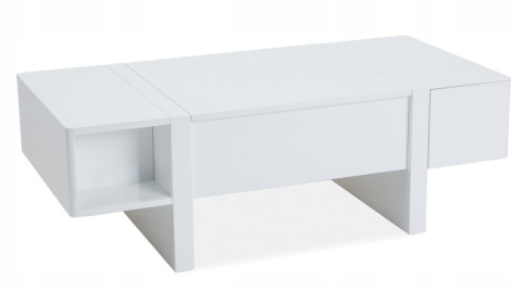 SIGNAL ŁAWA MIDO MDF BIAŁY LAKIER 120X60X40-65 SZUFLADY, UNOSZONY BLAT SIGNAL ŁAWA MIDO MDF BIAŁY LAKIER 120X60X40-65 SZUFLADY, UNOSZONY BLAT