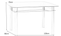 SIGNAL STÓŁ RODI SZKŁO HARTOWANE TRANSPARENTNY / METAL CHROM 120X80X75 Z PÓŁKĄ SIGNAL STÓŁ RODI SZKŁO HARTOWANE TRANSPARENTNY / METAL CHROM 120X80X75 Z PÓŁKĄ