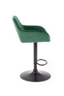 Halmar hoker H103 ciemny zielony tkanina velvet, stal malowana regulowana wysokość do kuchni lokalu Halmar hoker H103 ciemny zielony tkanina velvet, stal malowana regulowana wysokość do kuchni lokalu