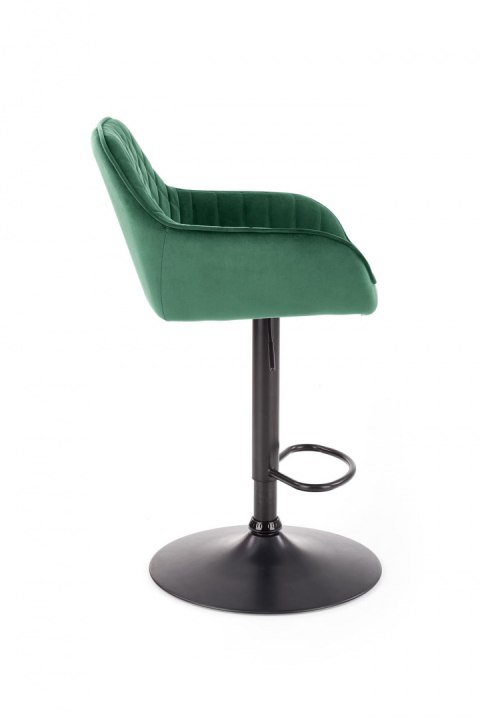 Halmar hoker H103 ciemny zielony tkanina velvet, stal malowana regulowana wysokość do kuchni lokalu Halmar hoker H103 ciemny zielony tkanina velvet, stal malowana regulowana wysokość do kuchni lokalu