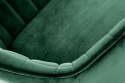 Halmar hoker H103 ciemny zielony tkanina velvet, stal malowana regulowana wysokość do kuchni lokalu Halmar hoker H103 ciemny zielony tkanina velvet, stal malowana regulowana wysokość do kuchni lokalu