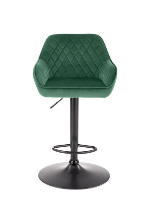 Halmar hoker H103 ciemny zielony tkanina velvet, stal malowana regulowana wysokość do kuchni lokalu Halmar hoker H103 ciemny zielony tkanina velvet, stal malowana regulowana wysokość do kuchni lokalu