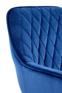 Halmar hoker H103 granatowy tkanina velvet stal malowana proszkowo regulacja wysokości Halmar hoker H103 granatowy tkanina velvet stal malowana proszkowo regulacja wysokości