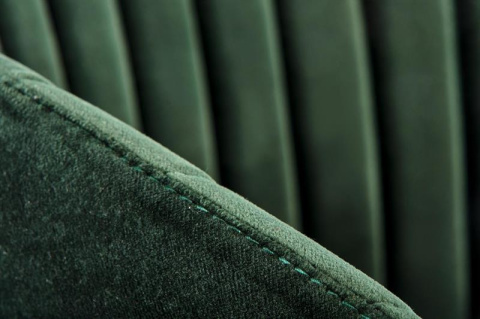 Halmar K426 krzesło do jadalni ciemny zielony tkanina velvet stelaż stal Halmar K426 krzesło do jadalni ciemny zielony tkanina velvet stelaż stal