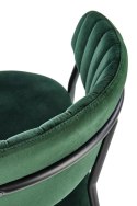 Halmar K426 krzesło do jadalni ciemny zielony tkanina velvet stelaż stal Halmar K426 krzesło do jadalni ciemny zielony tkanina velvet stelaż stal