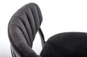 Halmar K426 krzesło czarny tkanina velvet stelaż stal Halmar K426 krzesło czarny tkanina velvet stelaż stal