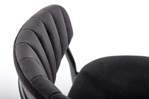 Halmar K426 krzesło czarny tkanina velvet stelaż stal Halmar K426 krzesło czarny tkanina velvet stelaż stal