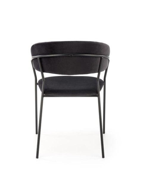 Halmar K426 krzesło czarny tkanina velvet stelaż stal Halmar K426 krzesło czarny tkanina velvet stelaż stal