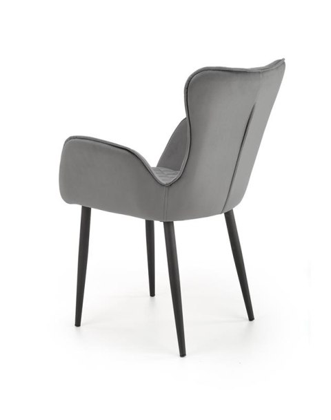 Halmar K427 krzesło popielaty tkanina velvet / stal Halmar K427 krzesło popielaty tkanina velvet / stal