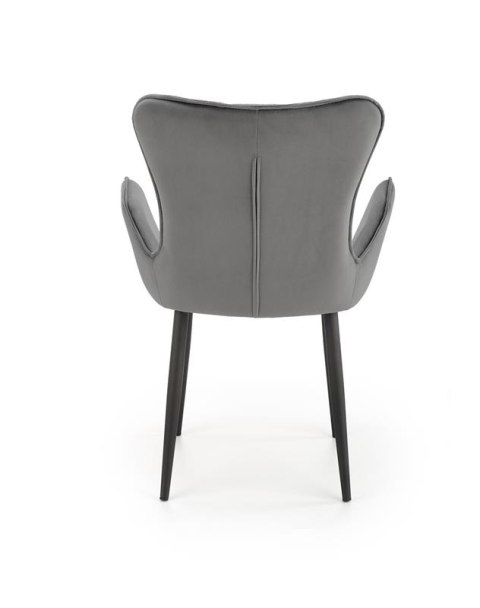 Halmar K427 krzesło popielaty tkanina velvet / stal Halmar K427 krzesło popielaty tkanina velvet / stal