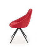 Halmar K431 krzesło czerwony tkanina / stal malowana