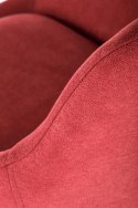 Halmar K431 krzesło czerwony tkanina / stal malowana