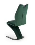Halmar K442 krzesło ciemny zielony tkanina velvet / stelaż stal
