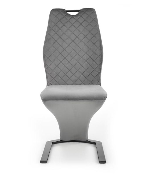 Halmar K442 krzesło popielaty tkanina velvet /stelaż stal Halmar K442 krzesło popielaty tkanina velvet /stelaż stal
