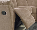 Halmar sofa narożnik LAHTI beżowy tkanina z funkcją rozkładania - wygodny tapicerowany narożnik z rozkładanymi fotelami