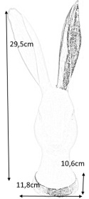 Kare Design KARE figurka dekoracja BUNNY GOLD - biały królik ze złotym wykończeniem, ozdoba dekoracyjna z polirezyny Kare Design KARE figurka dekoracja BUNNY GOLD - biały królik ze złotym wykończeniem, ozdoba dekoracyjna z polirezyny