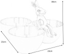Kare Design KARE miska na przekąski BUNNY TRE - zestaw 3 miesek na przekąski z królikiem, naczynia wykonane z aluminium Kare Design KARE miska na przekąski BUNNY TRE - zestaw 3 miesek na przekąski z królikiem, naczynia wykonane z aluminium