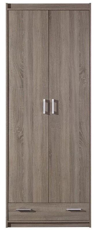 SZAFA DWUDRZWIOWA NA UBRANIA Z SZUFLADĄ MEGA System ME4 Meblar - Dąb Trufla PŁYTA LAMINOWANA DO SYPIALNI POKOJU SZAFA DWUDRZWIOWA NA UBRANIA Z SZUFLADĄ MEGA System ME4 Meblar - Dąb Trufla PŁYTA LAMINOWANA DO SYPIALNI POKOJU