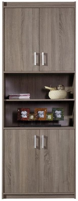 REGAŁ Z PÓŁKAMI I DRZWIAMI Meblar MEGA System ME6 - Dąb Trufla PŁYTA LAMINOWANA DO POKOJU DO SALONU REGAŁ Z PÓŁKAMI I DRZWIAMI Meblar MEGA System ME6 - Dąb Trufla PŁYTA LAMINOWANA DO POKOJU DO SALONU
